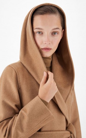 Casacos Max Mara Camel Colour Robe Marrom | MMR593931