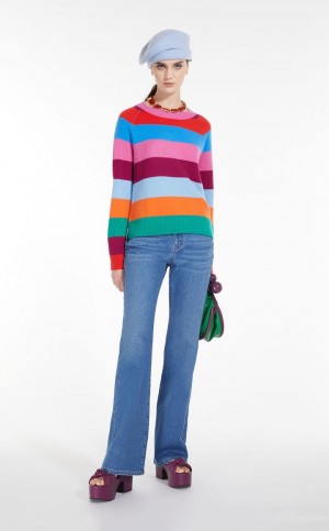 Knitwear Max Mara Striped Cashmere Multicoloridas | MMR593452