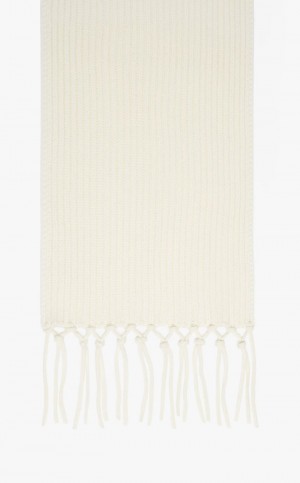 Lenços Max Mara In Wool Yarn Branco | MMR594256