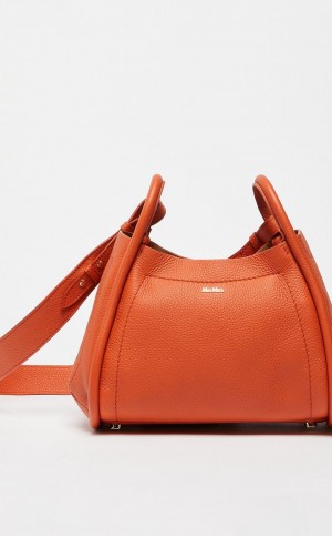 Marine Bag Max Mara Leather Laranja | MMR594130