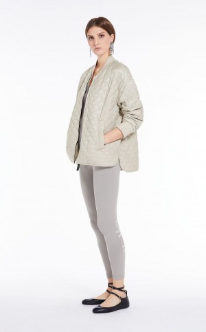 Padded Max Mara Water-repellent Canvas Bomber Jacket Luz | MMR593998