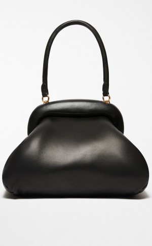 Sportmax Bag Max Mara Large Nappa-leather Bouba Pretas | MMR594178