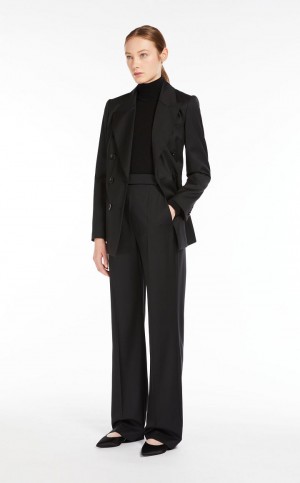 Suit Max Mara Men’s In Wool Twill Pretas | MMR593489