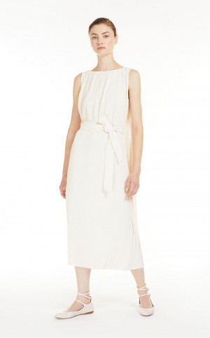 Vestidos Max Mara Stretch Jersey Tunic Branco | MMR593310