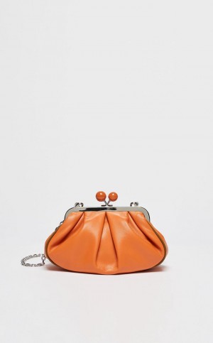 Weekend Bag Max Mara Nappa Leather Pasticcino Laranja | MMR594161