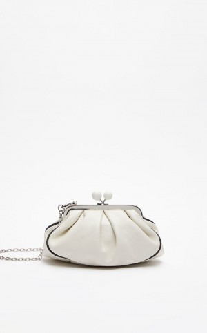 Weekend Bag Max Mara Nappa Leather Pasticcino Branco | MMR594162