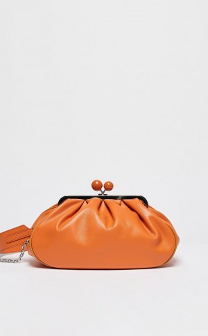 Weekend Bag Max Mara Nappa Leather Pasticcino Laranja | MMR594164