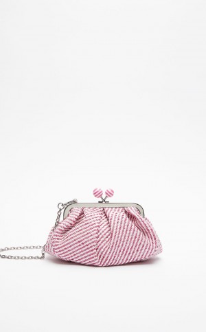 Weekend Bag Max Mara Small Pasticcinoin Raffia Rosa | MMR594147