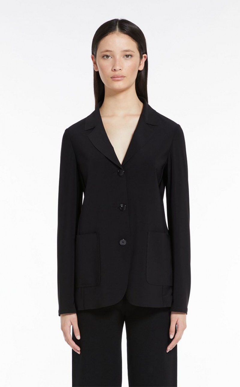 Blazers Max Mara Blazer In Stretch Jersey Pretas | MMR594094