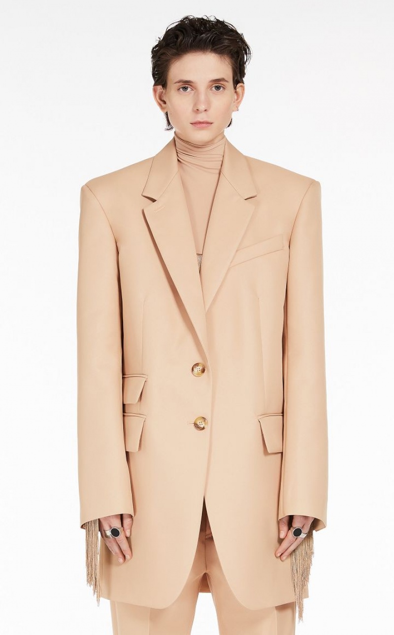 Blazers Max Mara Oversized Boyfriend Abricó | MMR594024