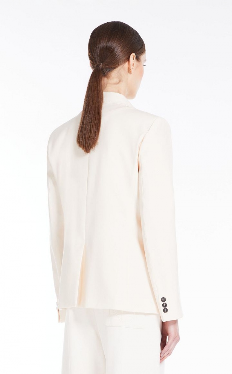 Blazers Max Mara Wool Branco | MMR594100