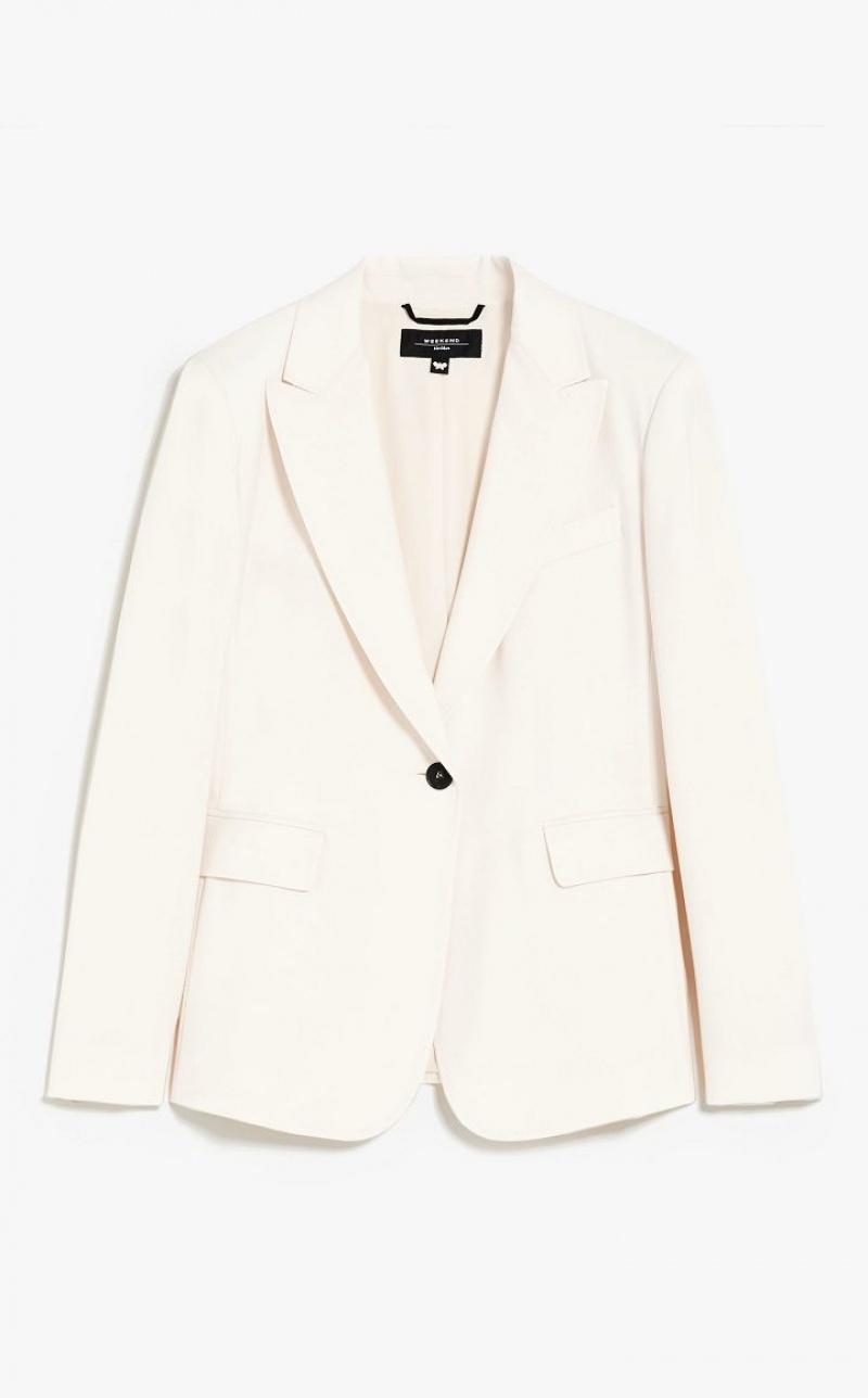 Blazers Max Mara Wool Branco | MMR594100