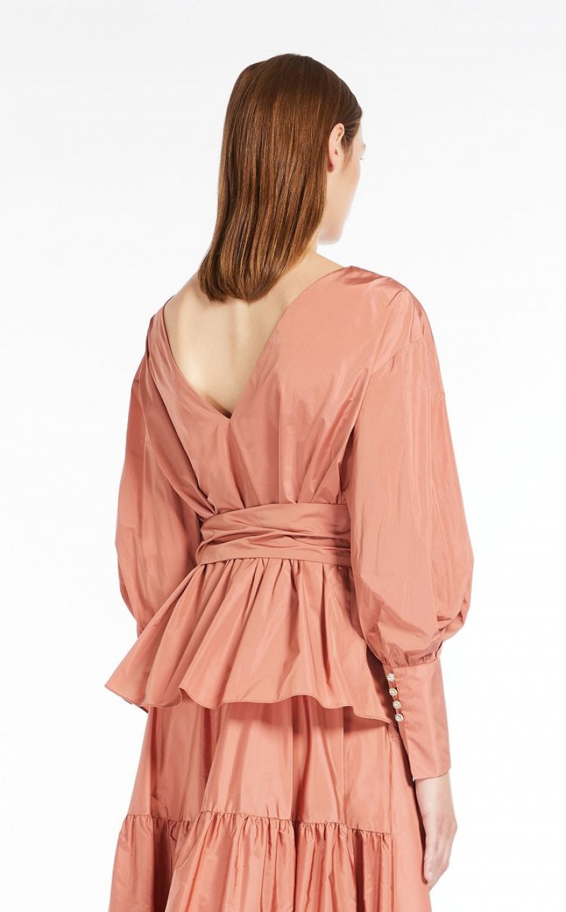 Blusas Max Mara Taffeta Rosa | MMR593624