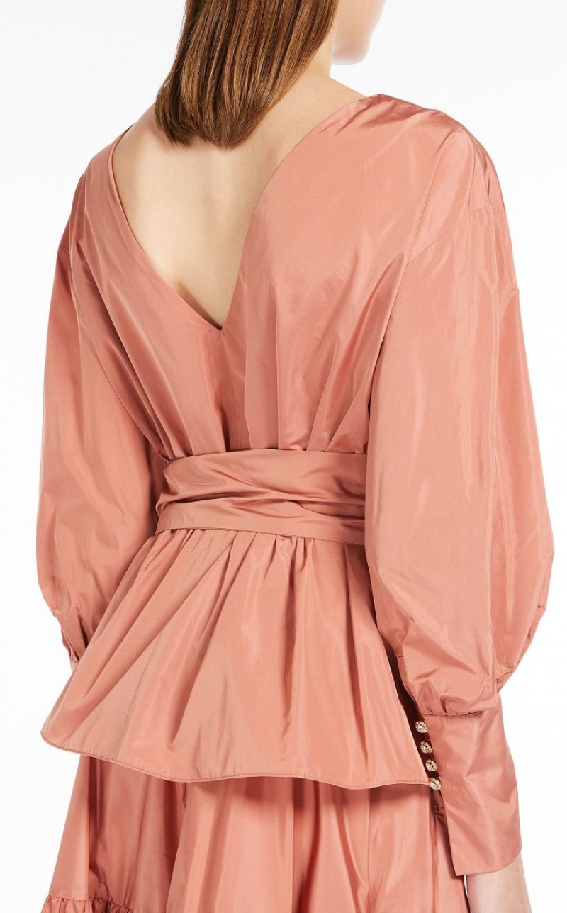 Blusas Max Mara Taffeta Rosa | MMR593624