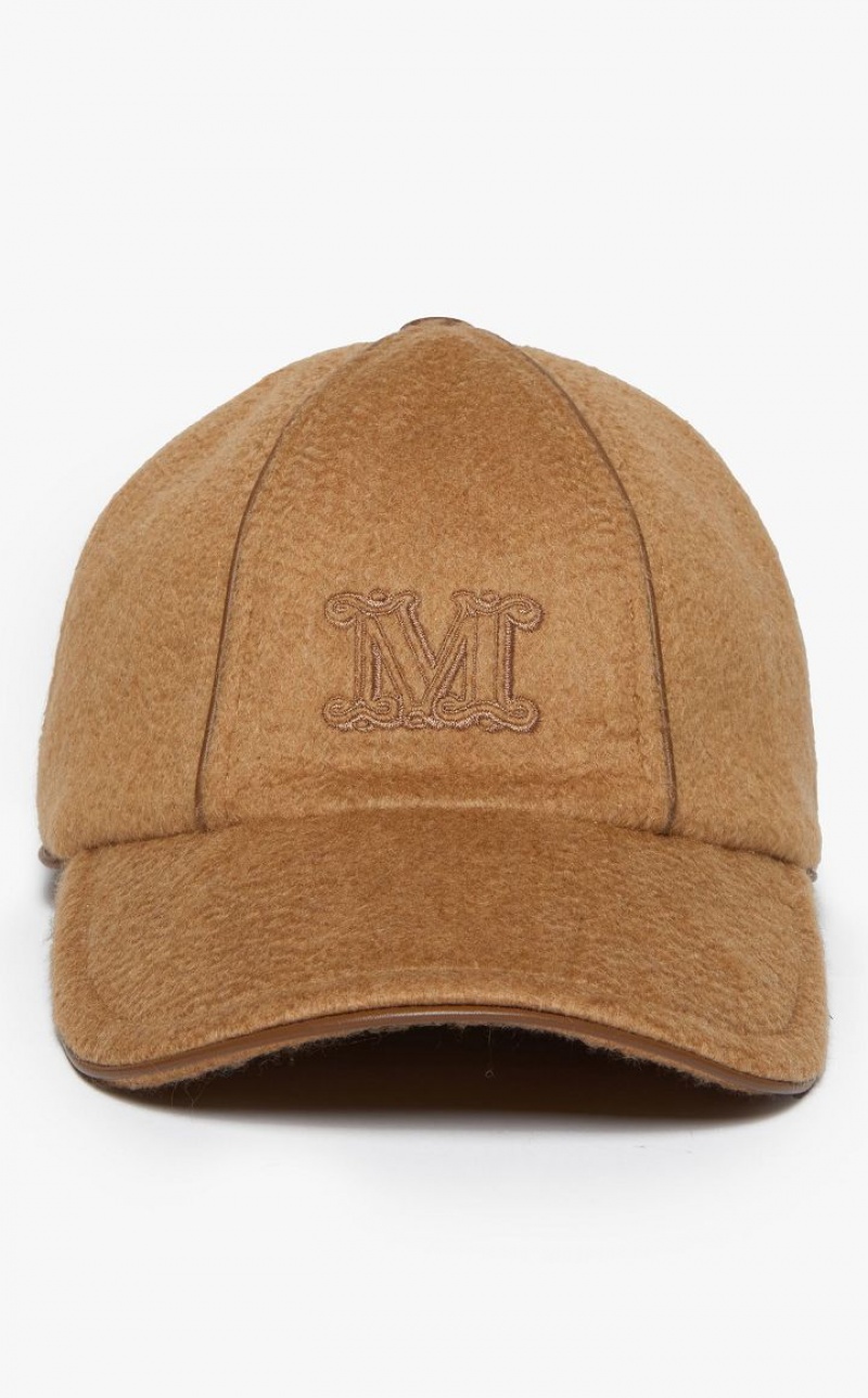 Boné Max Mara Cashmere Baseball Marrom | MMR594318