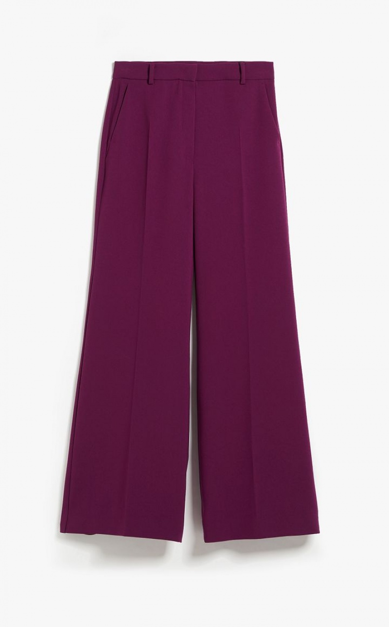 Calça Max Mara Bell Bottom In Cady Fucsia | MMR593753