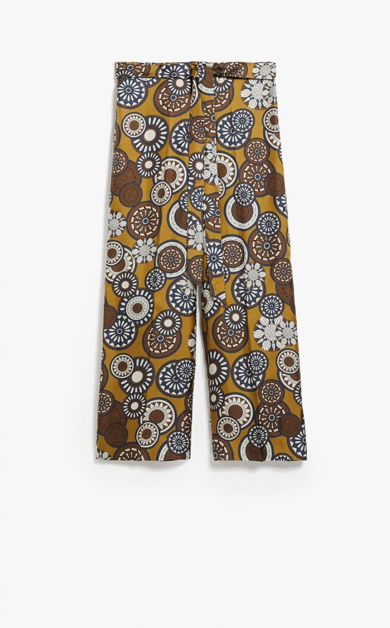 Calça Max Mara Fluid Printed Silk Manga | MMR593817