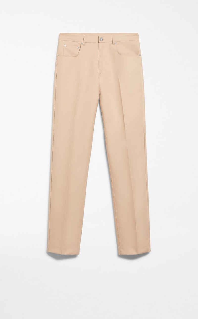 Calça Max Mara Low-rise Abricó | MMR593766