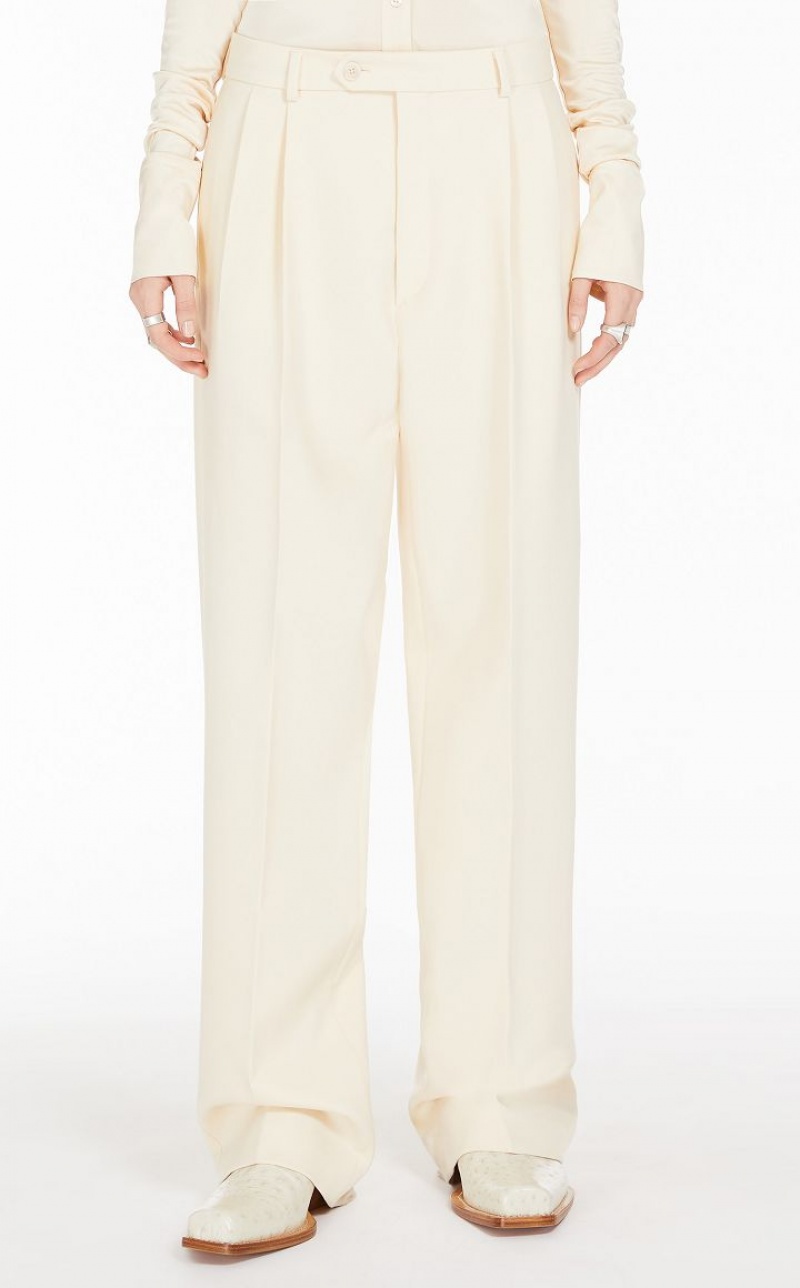 Calça Max Mara Low-rise Boyfriend Branco | MMR593768