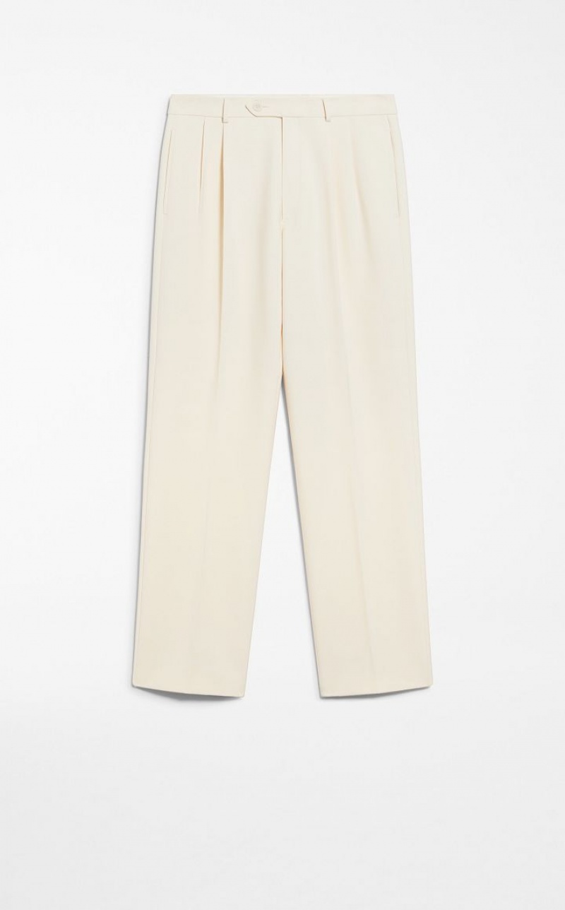 Calça Max Mara Low-rise Boyfriend Branco | MMR593768