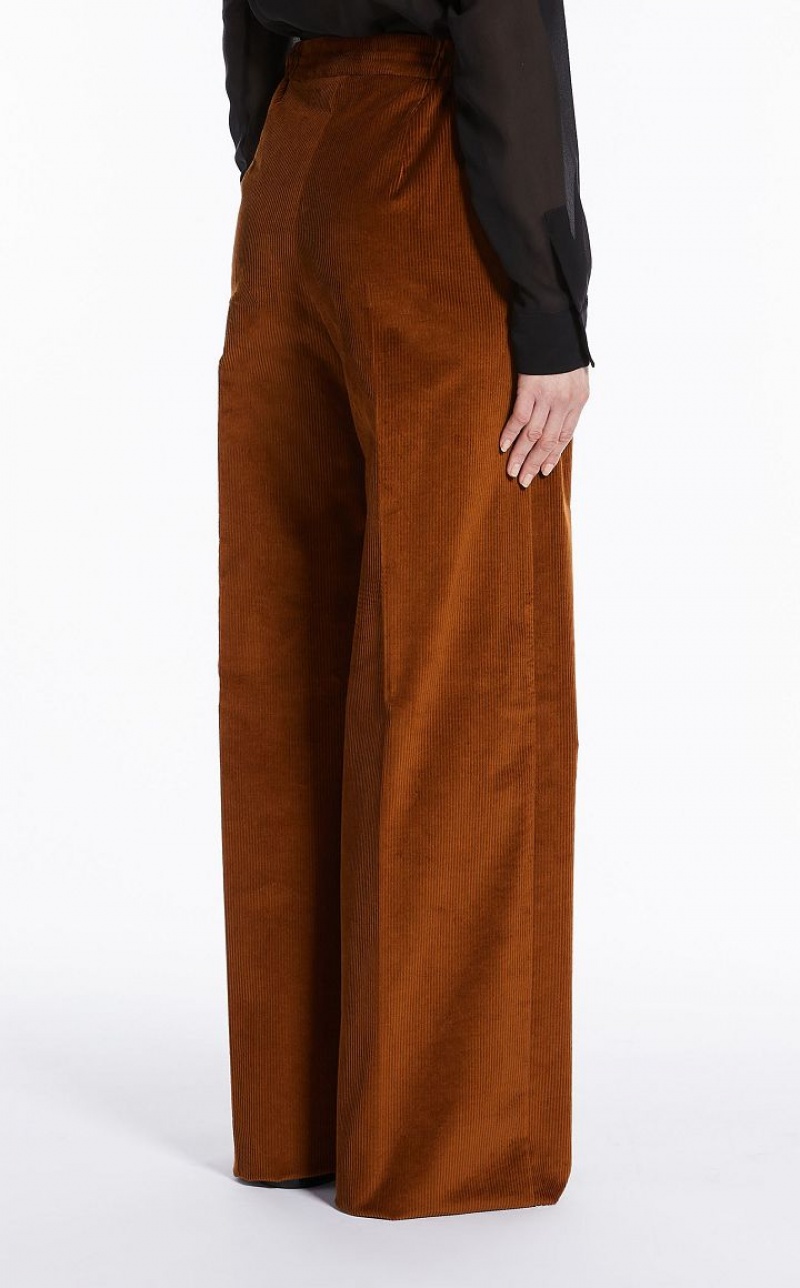 Calça Max Mara Soft Velvet And Cashmere Laranja | MMR593797