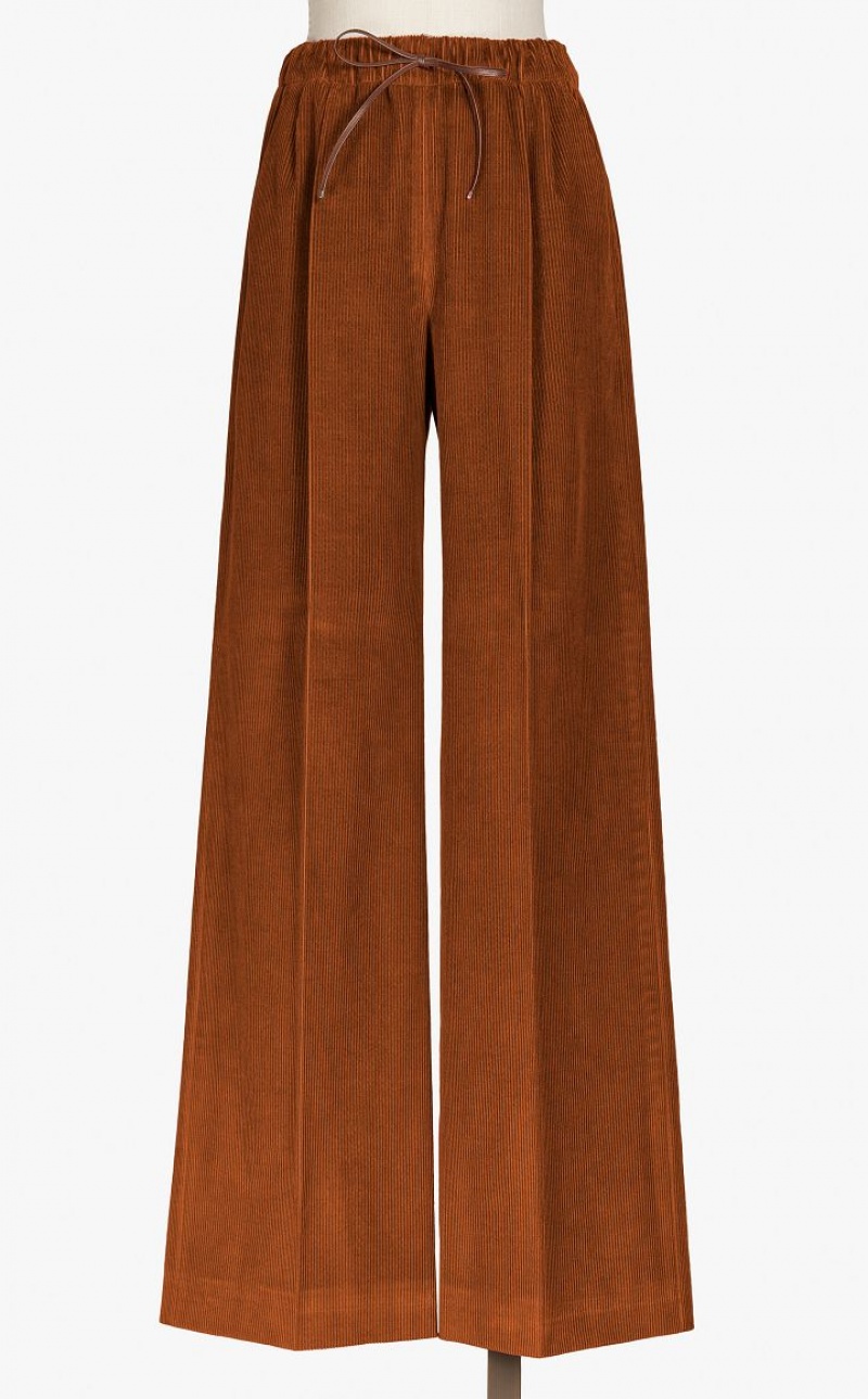 Calça Max Mara Soft Velvet And Cashmere Laranja | MMR593797