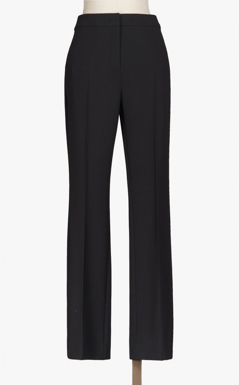 Calça Max Mara Tailored Wool Crêpe Pretas | MMR593822