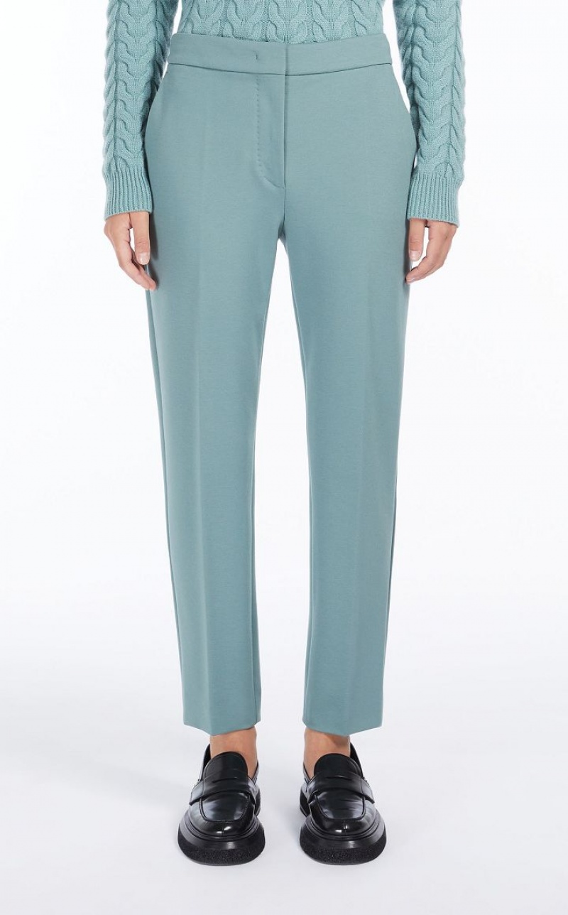 Calça Max Mara Viscose Jersey Verde Oliva Verdes | MMR593777