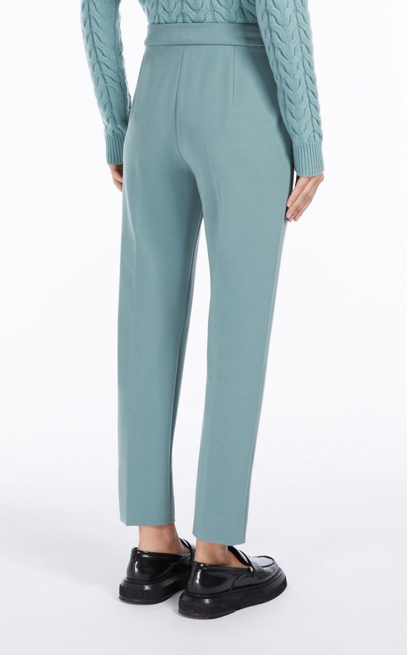 Calça Max Mara Viscose Jersey Verde Oliva Verdes | MMR593777