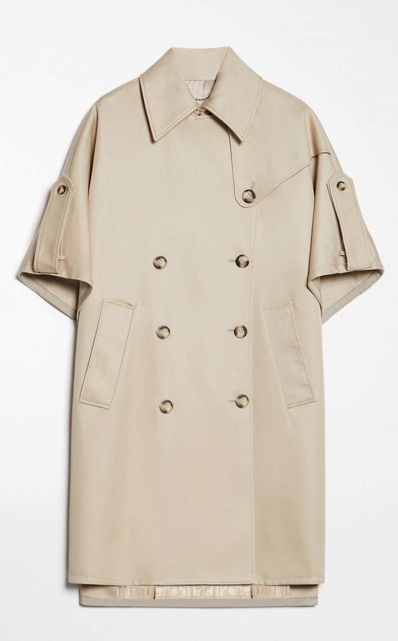 Capses Max Mara Water-repellent Gabardinee Marrom | MMR593949