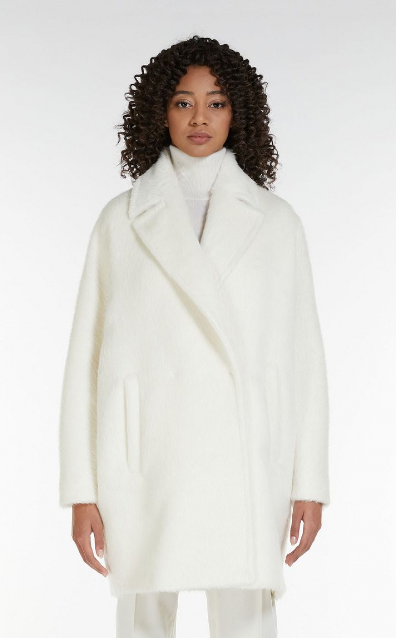 Casacos Max Mara Alpaca And Wool Branco | MMR593864