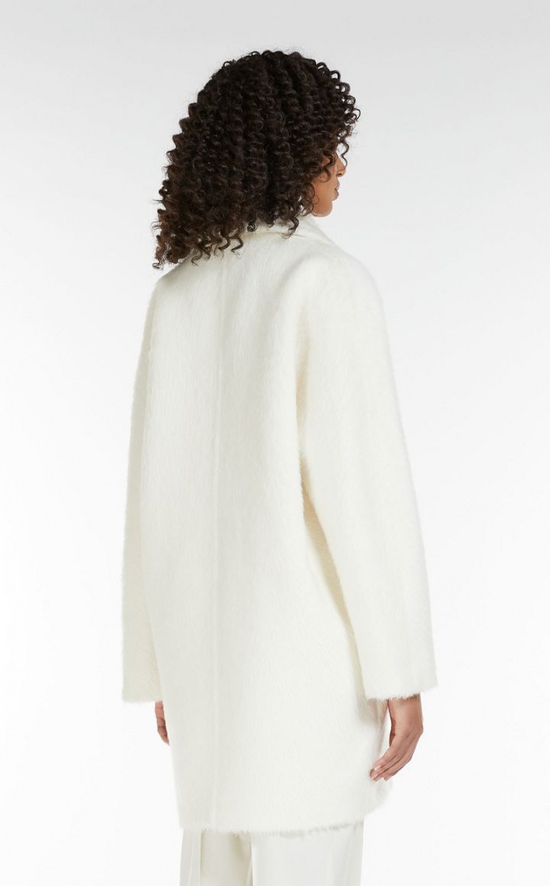 Casacos Max Mara Alpaca And Wool Branco | MMR593864