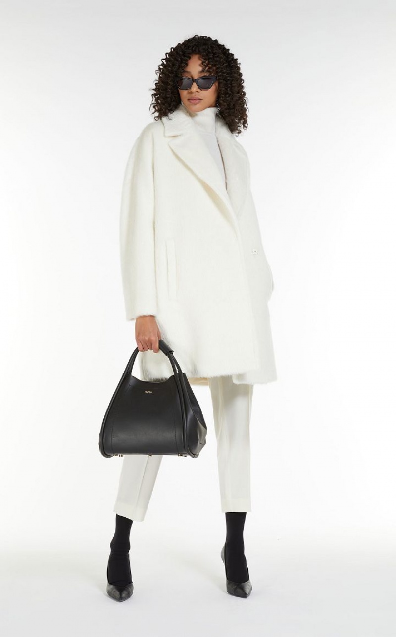 Casacos Max Mara Alpaca And Wool Branco | MMR593864