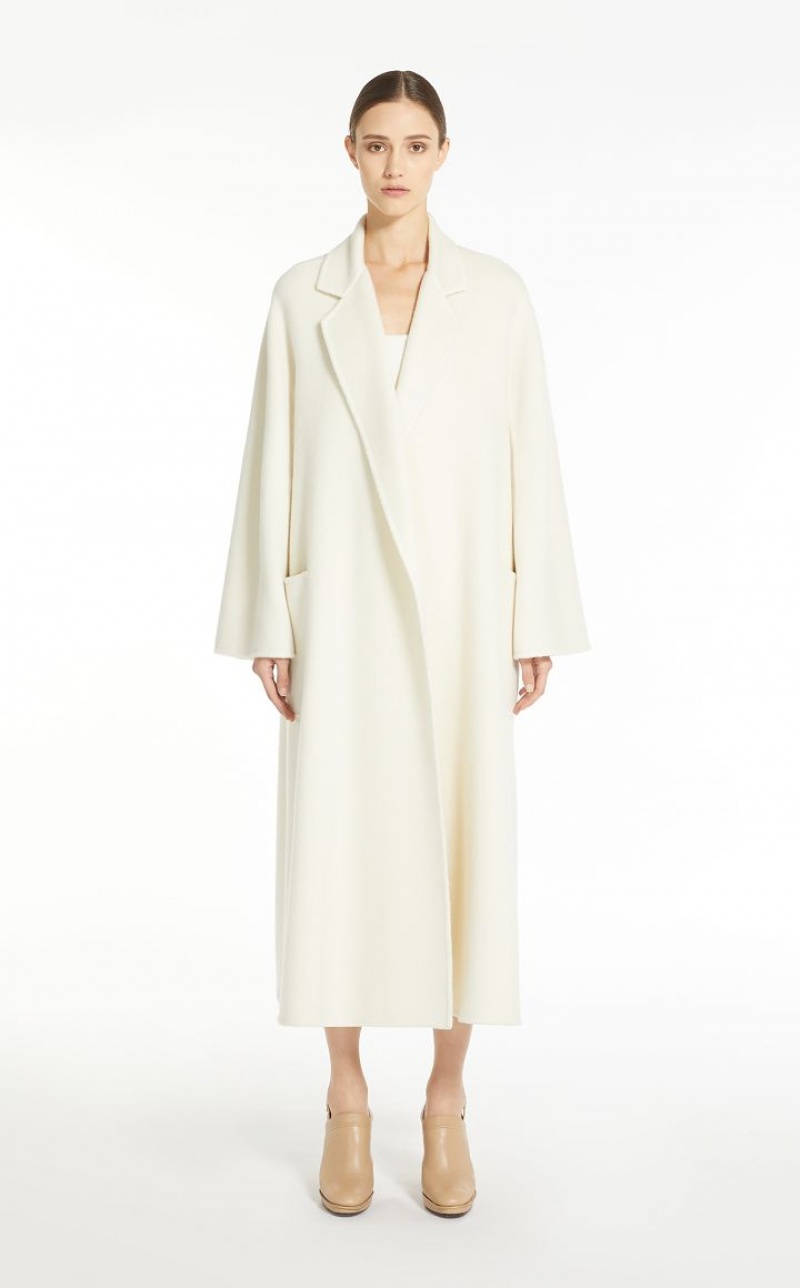 Casacos Max Mara Cashmere Branco | MMR593832