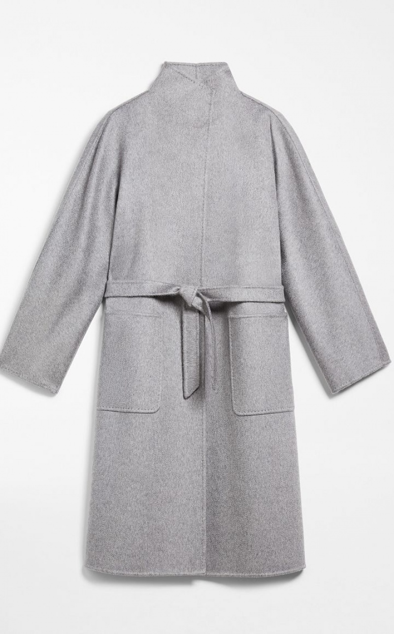 Casacos Max Mara Cashmere Cardigan Luz Cinzentas | MMR593904