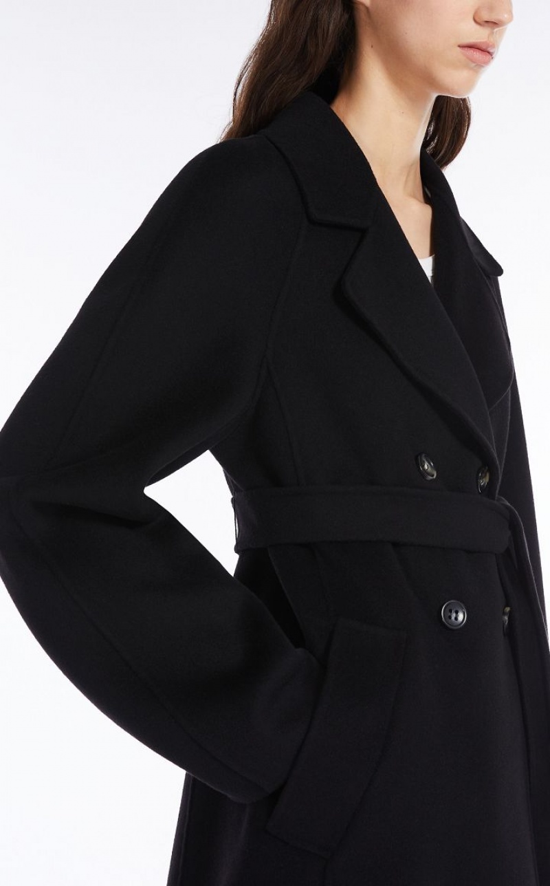 Casacos Max Mara Cashmere-blend Robe-style Jacket Pretas | MMR593839