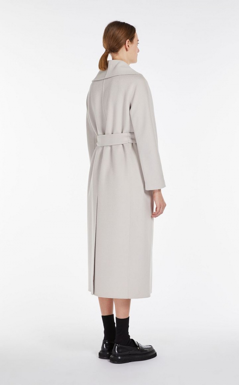 Casacos Max Mara Wool And Cashmere Robe Luz Cinzentas | MMR593853