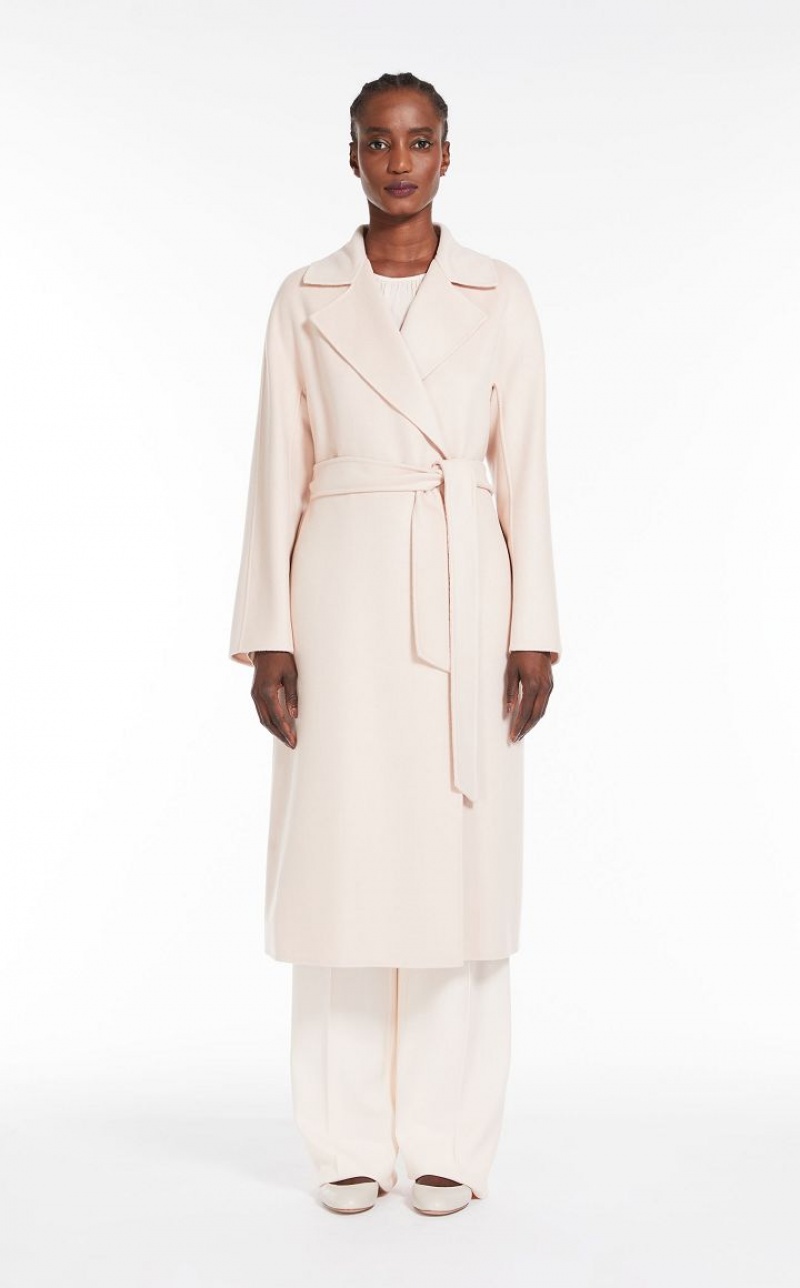 Casacos Max Mara Wool And Cashmere Robe Luz Rosa | MMR593884