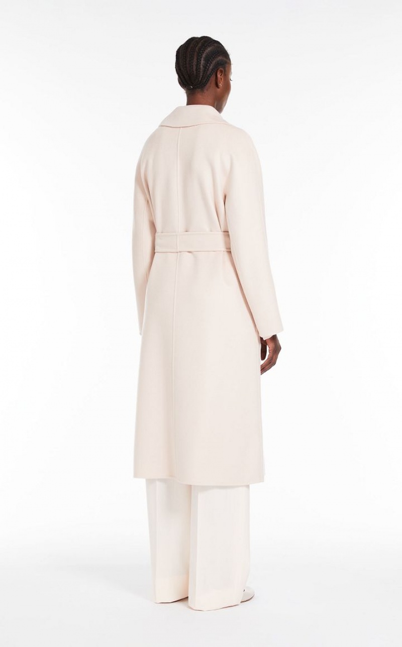 Casacos Max Mara Wool And Cashmere Robe Luz Rosa | MMR593884