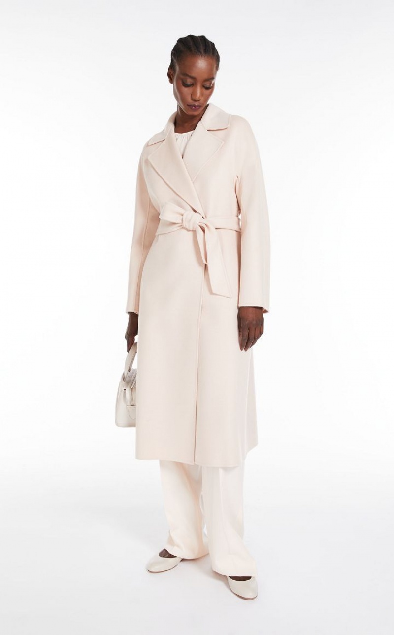 Casacos Max Mara Wool And Cashmere Robe Luz Rosa | MMR593884