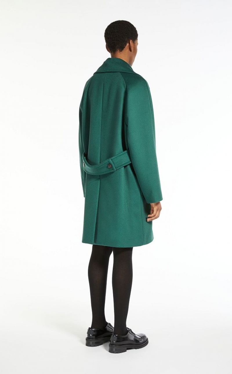 Casacos Max Mara Wool Broadcloth Verdes | MMR593919