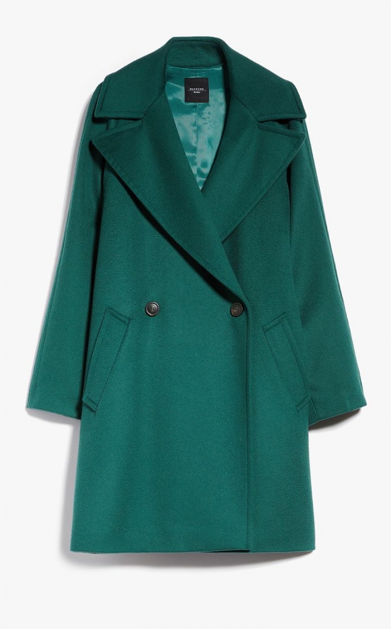 Casacos Max Mara Wool Broadcloth Verdes | MMR593919