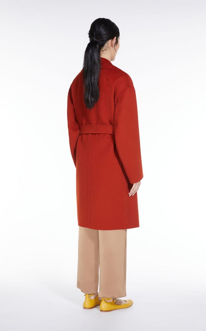 Casacos Max Mara Wool Robe Laranja | MMR593861