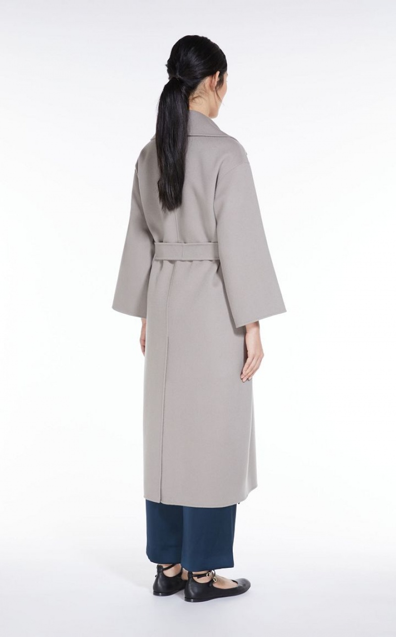 Casacos Max Mara Wool Robe Luz Cinzentas | MMR593880