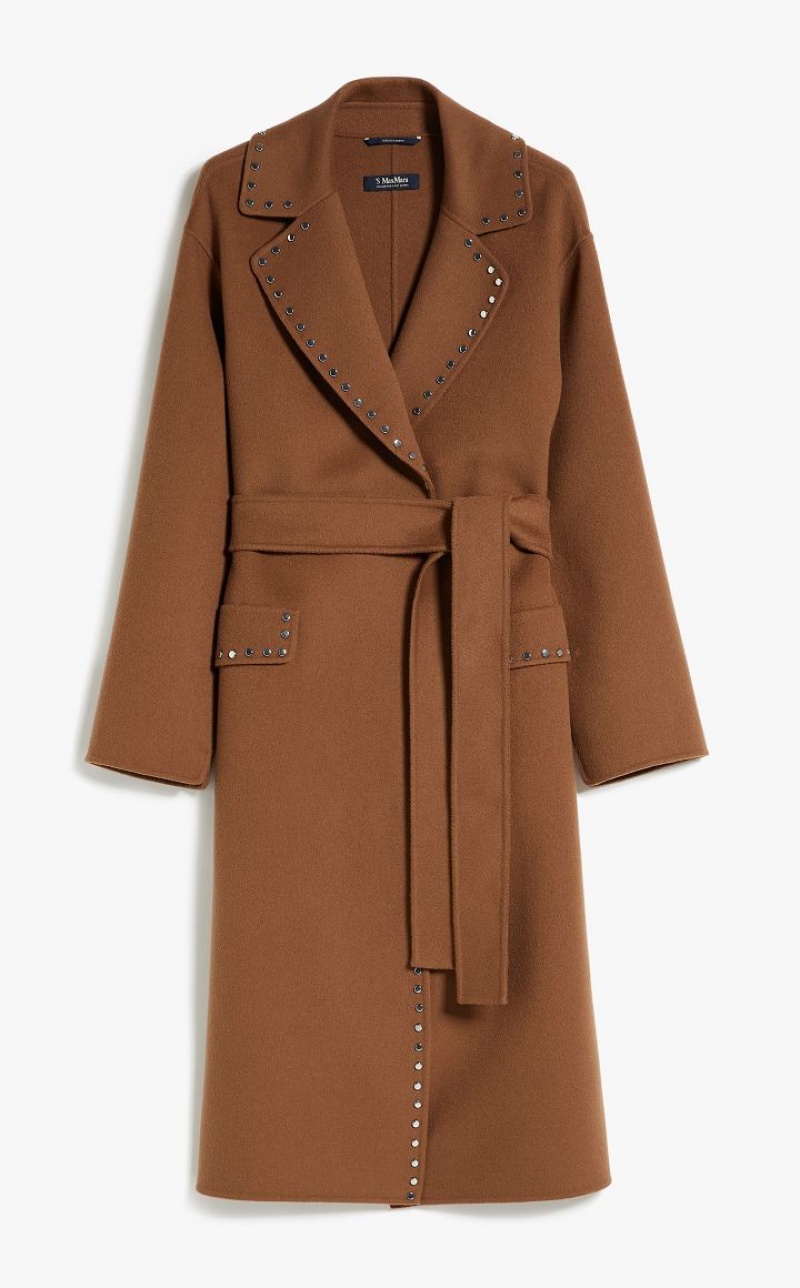 Casacos Max Mara Wool Robe Marrom | MMR593835