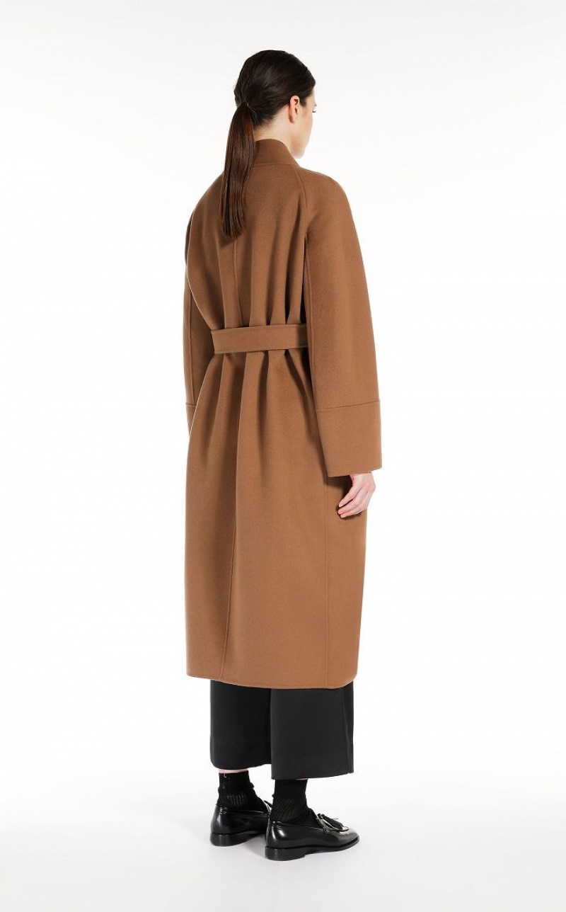 Casacos Max Mara Wool Robe Marrom | MMR593937