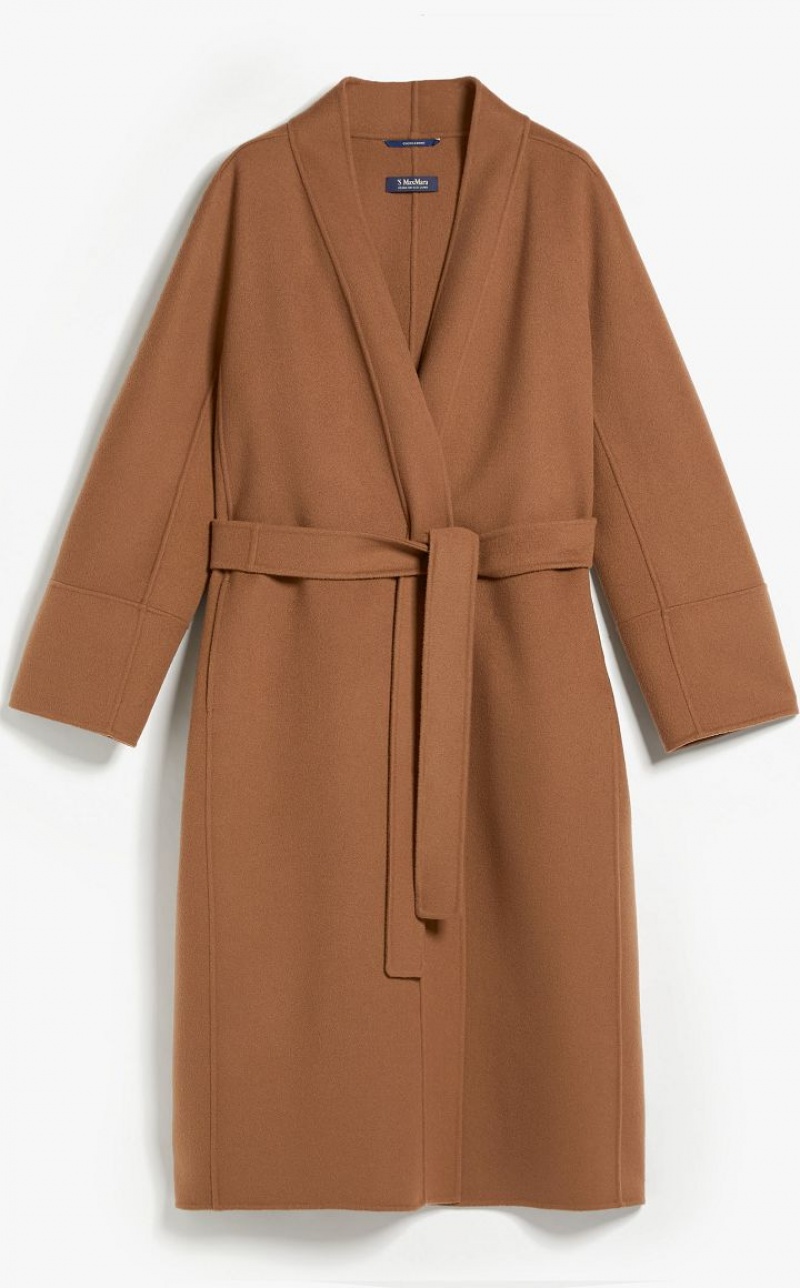 Casacos Max Mara Wool Robe Marrom | MMR593937