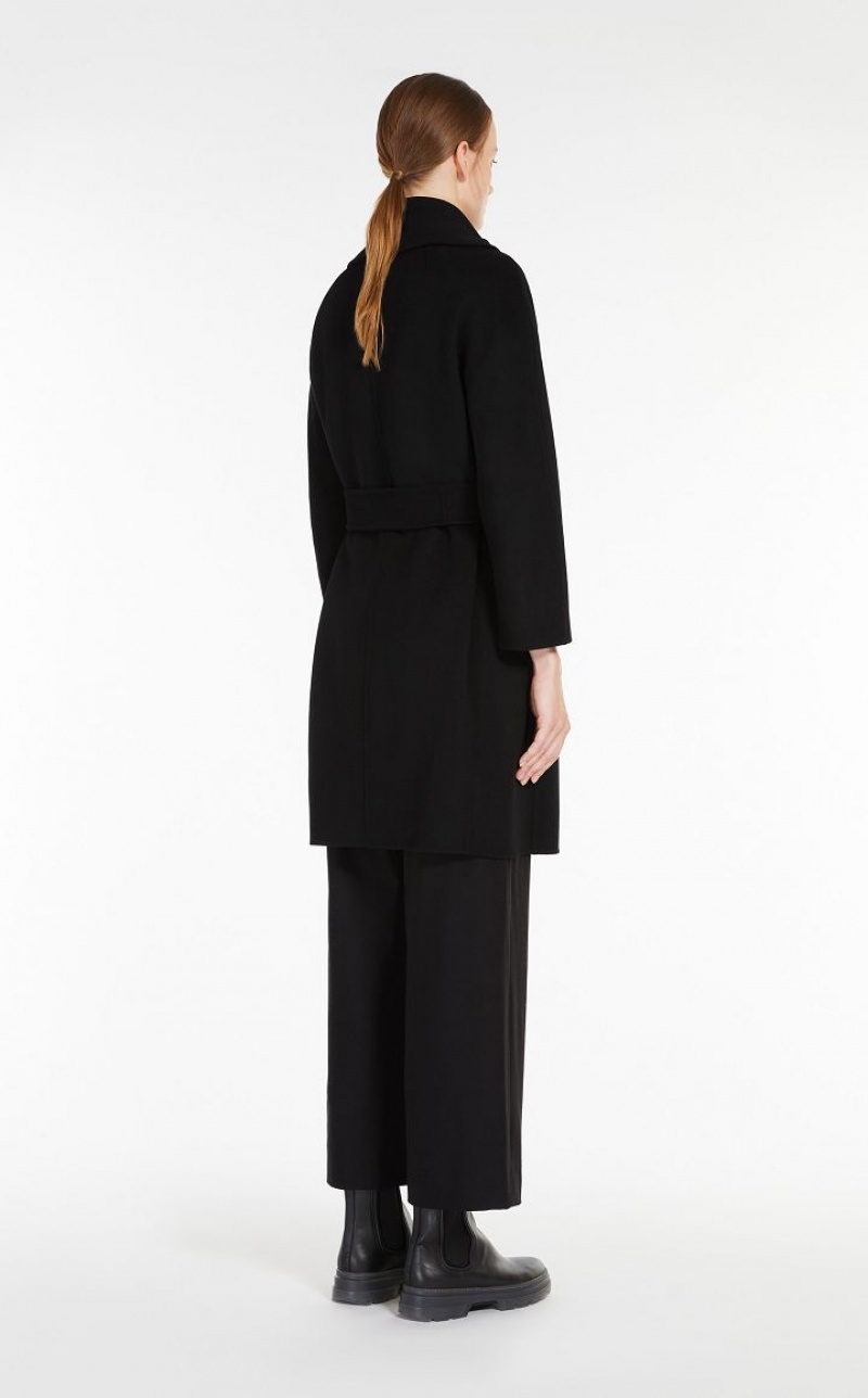 Casacos Max Mara Wool Robe Pretas | MMR593927