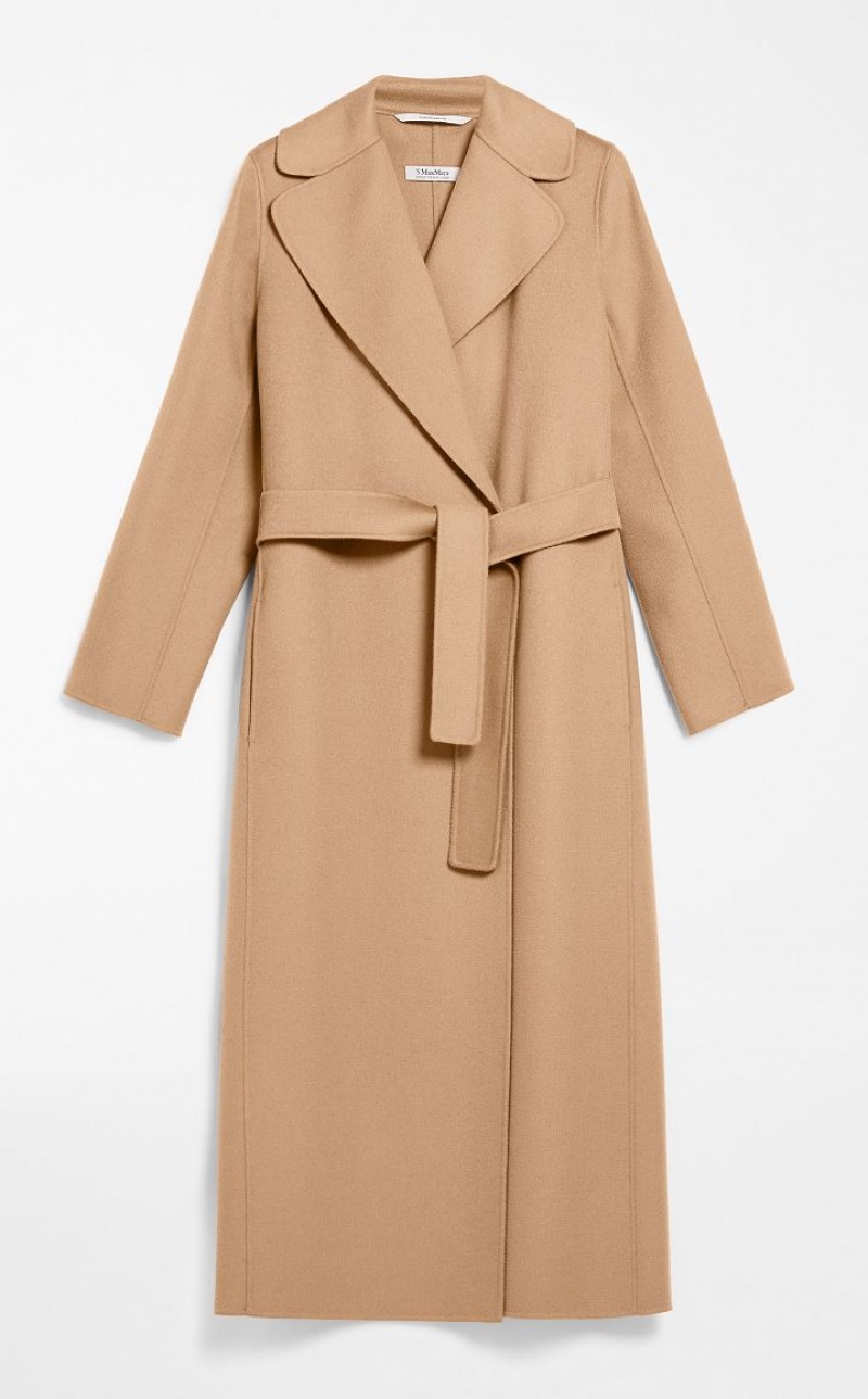 Casacos Max Mara Wool Robe-style Marrom | MMR593902