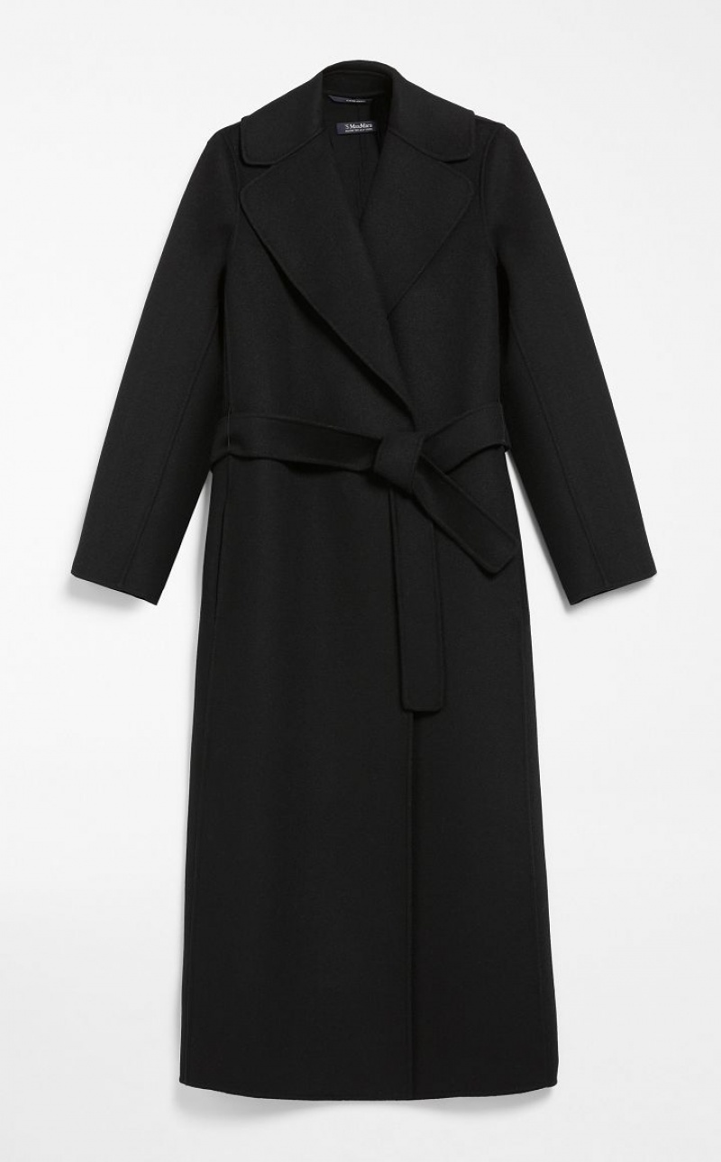 Casacos Max Mara Wool Robe-style Pretas | MMR593863